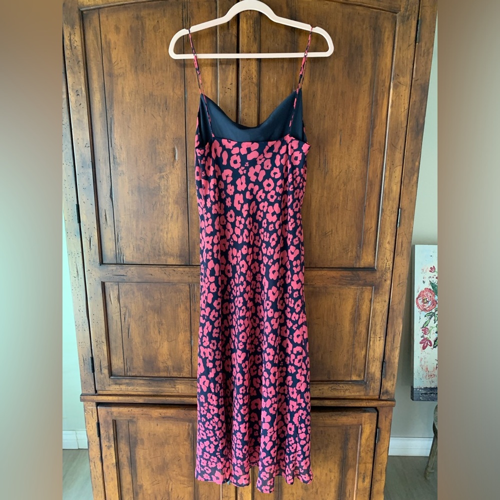 C/MEO Collective | So Settled Navy Pink Print Midi Dress Large - Picture 5 of 8